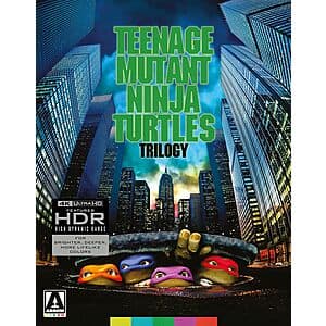 Teenage Mutant Ninja Turtles Trilogy Limited Edition 4K UHD Blu-ray $50 + Free Shipping