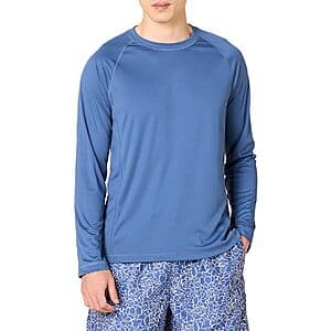 Amazon Essentials Men's Long-Sleeve Quick-Dry UPF 50 Swim Tee (Various Colors) $6.45