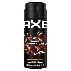 4-Oz AXE Men’s Body Spray Deodorant (Dark Temptation) $2.85 w/ Subscribe & Save