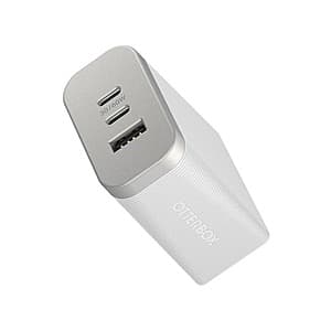 Otterbox 72W Premium Pro Fast Charge 3-Port GaN USB-C Wall Charger (Silver) $15 & More + Free S&H w/ Prime