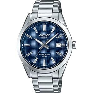 40mm Casio Edifice EFV160D Series Analog Watch $64.80 + Free S&H