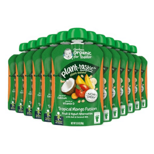 12-Pack 3.5-Oz Gerber Organic Baby Food Pouches (Tropical Mango Fusion) $5.70 w/ Subscribe & Save