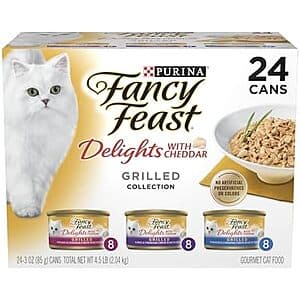 24-Pack 3-Oz Fancy Feast Delights Wet Cat Food (Variety Pack) $10.30 w/ Subscribe & Save