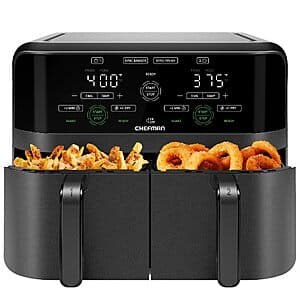 6-Qt Chefman Dual Basket 1700W Air Fryer w/ Digital Touchscreen $70 + Free S&H