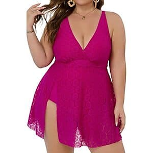COCOPEAR Women's Plus-Size Tankini Swimsuit (various) $15