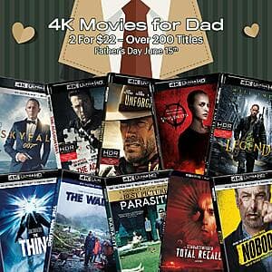 4K Blu-ray Films: Skyfall, No Time to Die, Quantum of Solace, Casino Royale 2 for $22 & More + Free Shipping