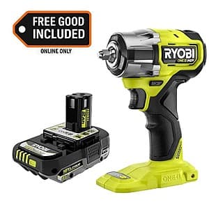 Ryobi ONE+ HP 18V Brushless Cordless 3/8" Impact Wrench w/ 2.0 Ah HP Battery $99 + Free Shipping