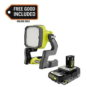 Ryobi ONE+ 18V Hybrid LED Work Light w/ 2Ah HP Battery $50 + Free Shipping