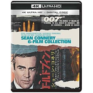 007: James Bond Sean Connery 6-Film Collection (4K Ultra HD + Digital) $71 + Free Shipping