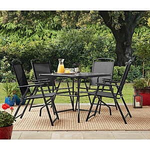5-Piece Mainstays Albany Lane Steel Outdoor Patio Dining Set (3 Colors) $98 + Free S&H