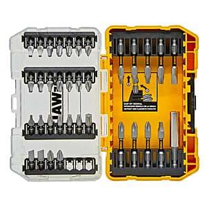 35-Piece DeWALT TOUGH GRIP Screwdriver Bit Set $9 + Free Store Pickup