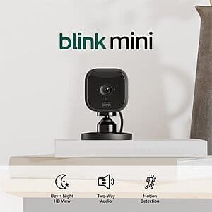 Blink Mini 1080p Indoor Smart Security Camera (2 Colors) $10 & More