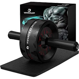 Prime Members: Vinsguir Ab Roller Wheel w/ Knee Pad (Red & Black) $12 + Free S&H