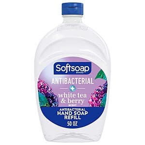 50-oz Softsoap Antibacterial Liquid Soap Refill (White Tea & Berry) + $0.23 Amz Credit $4.70 & More w/ Subscribe & Save
