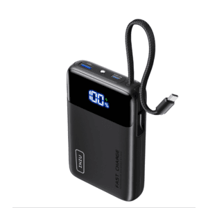INIU 20000mAh 3-Port up to 45W Power Bank w/ Built-in USB C Cable $18.80