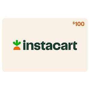 Costco or Sam's Club Members: $100 Instacart eGift Card (Email Delivery) $80