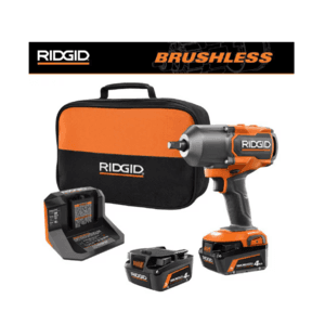 Ridgid 18V Brushless 4-Mode 1/2" Impact Wrench Kit w/ 2x 4Ah Batteries & Charger $189 + Free Shipping