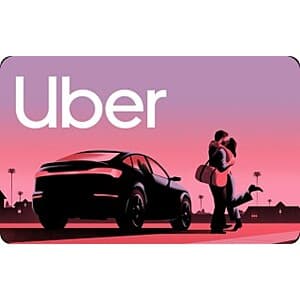 $100 Uber + Uber Eats eGift Card digital gift certificate for rideshare and food delivery services.