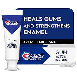 Select Accounts: 4.8-Oz Crest Pro-Health Gum & Enamel Restore Toothpaste $3.60 w/ S&S