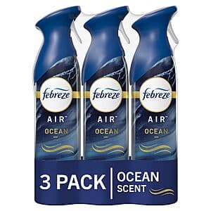 3-Pack 8.8-Oz Febreze Air Mist Freshener Sprays (Ocean Scent) $5.60 w/ Subscribe & Save