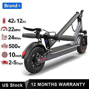 10" AOVOPRO 500W Foldable Electric Scooter $127.75 + Free S&H