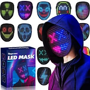 Ompusos LED Light Up Mask w/ Gesture Sensing $20.15