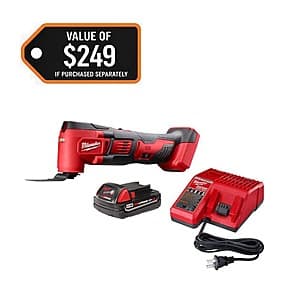 Milwaukee M18 18V Cordless Oscillating Multi-Tool +1.5 Ah Kit $99 + Free S&H