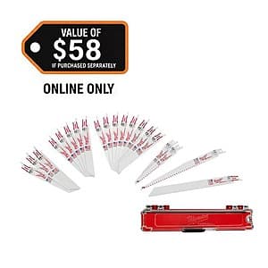 20-Pc Milwaukee Sawzall Reciprocating Saw Blade Set $13.35 + Free S&H