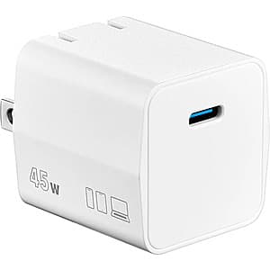 45W Insignia USB-C Wall Charger w/ Foldable Plug $10 + Free S&H