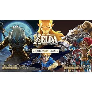 The Legend of Zelda: Breath of the Wild Expansion Pass DLC (Switch Digital) $14