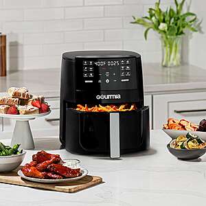 6-Qt Gourmia Digital Air Fryer + $5 Kohl's Cash $34.85 + Free Store Pickup