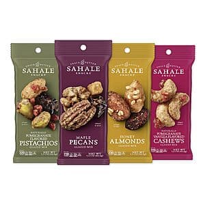 12-Ct 1.5-Oz Sahale Glazed Dry-Roasted Mixed Nut Variety Pack (4 Flavors) $14.35 w/ S&S