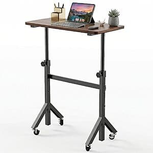 HUANUO 32" Adjustable Height Standing Desk w/ Wheels $24.80 + Free S&H