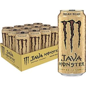 Select Accts: 12-Pk 15-Oz Monster Java Monster Coffee + Energy Drink (Mean Bean) $14.15 w/ S&S