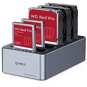 5-Bay ORICO USB-C Hard Drive Cloner/Duplicator Hard Drive Aluminum Docking Station $66 + Free S&H