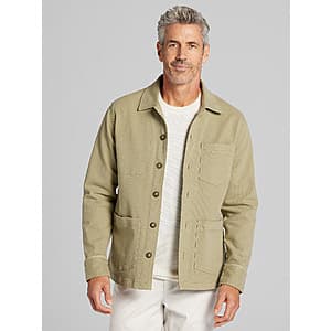 Joseph Abboud Men's Comfort Stretch Twill Chore Jacket (Olive) $25.50 + Free S&H