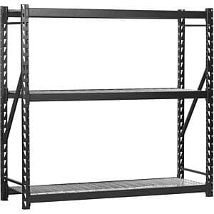 Muscle Rack 77"W x 24"D x 72"H 3-Tier Steel Welded Storage Rack $79.60 + Free S&H