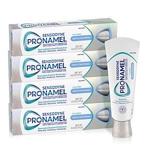 Select Accts: 4-Count 4-Oz Sensodyne Pronamel Gentle Teeth Whitening Toothpaste $14.70 w/ Subscribe & Save