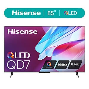 85" Hisense QD7 Series QLED 4K UHD 144Hz Google Smart TV $648 + Free Shipping