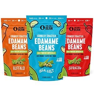 3-pk 4-oz The Only Bean Crunchy Roasted Edamame Beans (Variety Pack) $7.70 w/ Subscribe & Save