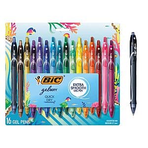 16-Ct BIC Gel-ocity Ocean Themed Gel Pen Set (0.7mm, Med Point, Assorted) $9.50 w/ S&S