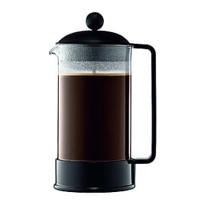 34-oz Bodum Brazil French Press Coffee Maker (Black, Red) $20