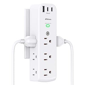 Mifaso 9-Outlet + 3 USB Outlet Extender w/ 1080 Joules Surge Protection $9