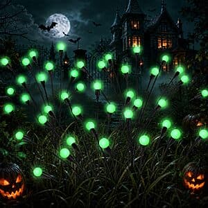 4-Pk Patiopia Solar Outdoor Halloween Lights $10