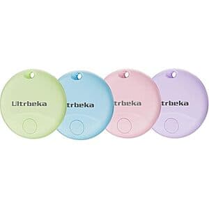 4-Pk Ultrbeka Tag MFi Certified Bluetooth Item Finder for iPhone / iPad $10