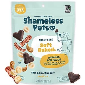 6-Oz Shameless Pets Soft-Baked Dog Treats (Bananas for Bacon) $2.40 w/ Subscribe & Save