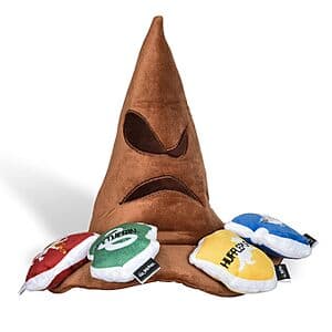 10" Harry Potter Sorting Hat Plush Burrow Crinkle Dog Toy $12.10
