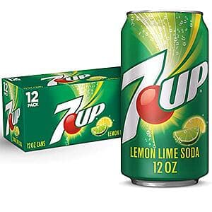 12-Pack 12-Oz 7UP Lemon Lime Canned Soda $3.95 w/ Subscribe & Save