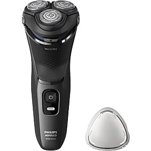 Philips Norelco Series 3000 Rechargeable Wet/Dry Electric Shaver (Black) $35 + Free Shipping