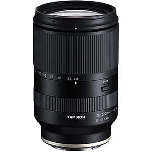 Tamron Lenses (Sony E): 28-75mm f/2.8 $595, 28-200mm f/2.8-5.6 $549 & More + Free S&H